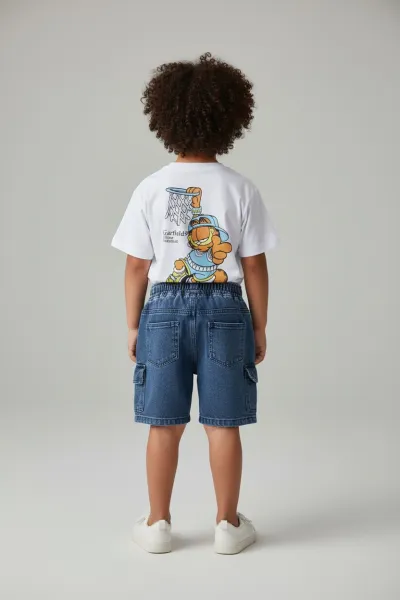 Ensemble Garçon Garfield T-shirt & Short Jean | Mode Enfant Tunisie