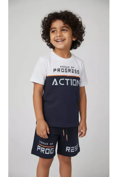 Ensemble Été Garçon Action - T-shirt & Short Sportswear | Tunisie
