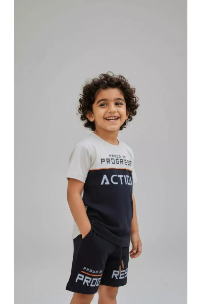 Ensemble Été Garçon Action - T-shirt & Short Sportswear | Tunisie