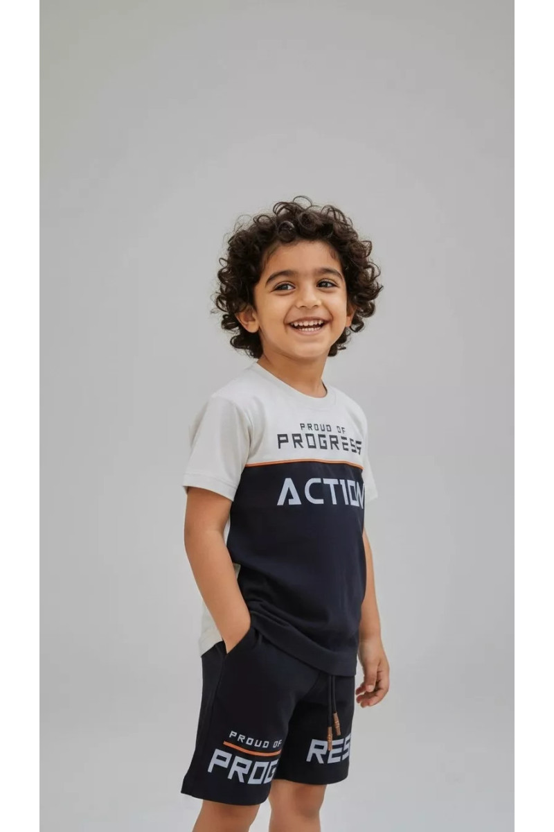 Ensemble Été Garçon Action - T-shirt & Short Sportswear | Tunisie