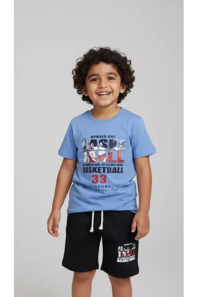 Ensemble Été Garçon Basketball 33 - T-shirt & Short Sport | Tunisie