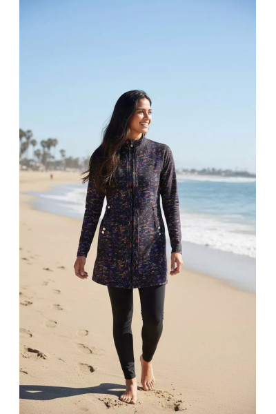 Maillot de Bain Voilée 3 Pièces avec Hijab - Burkini Chic | Tunisie