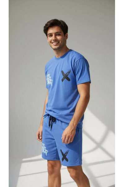 Ensemble Homme Urban Sport : T-shirt & Short Imprimés "Grind" | Tunisie