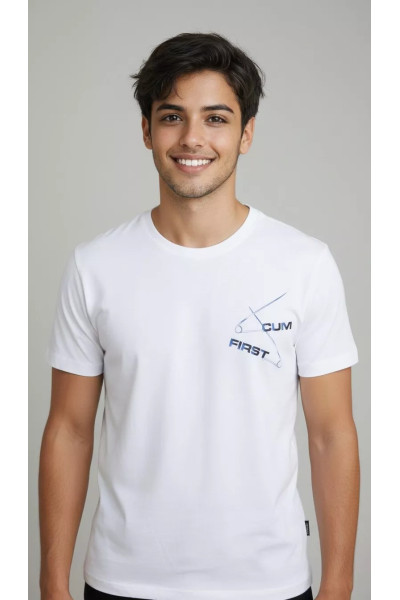 T-shirt Graphique Homme - Style Streetwear Épingle & Textes | Tunisie