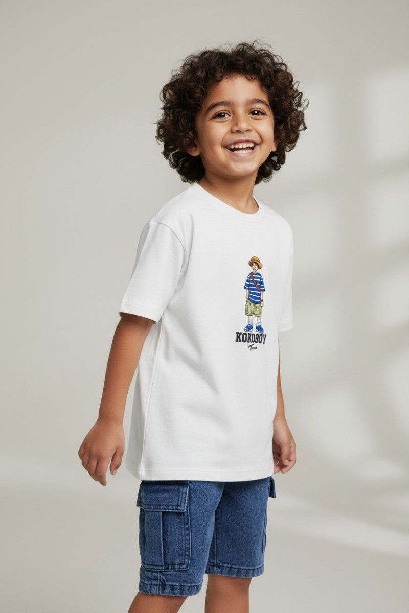 Ensemble Garçon T-shirt & Short Jean | Mode Enfant Tunisie
