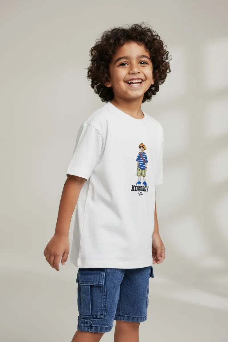 Ensemble Garçon T-shirt & Short Jean | Mode Enfant Tunisie