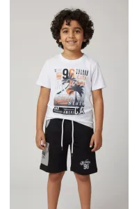 Ensemble Enfant Casual : T-shirt Imprimé Palmiers & Short Cargo | Tunisie
