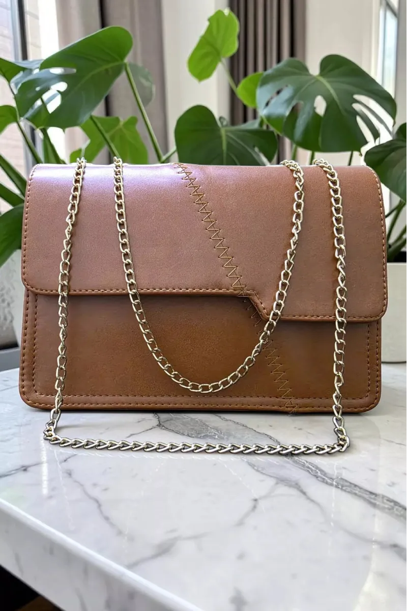 Sac à Main Structuré Femme Tunisie | Style Chic & Coutures Apparentes