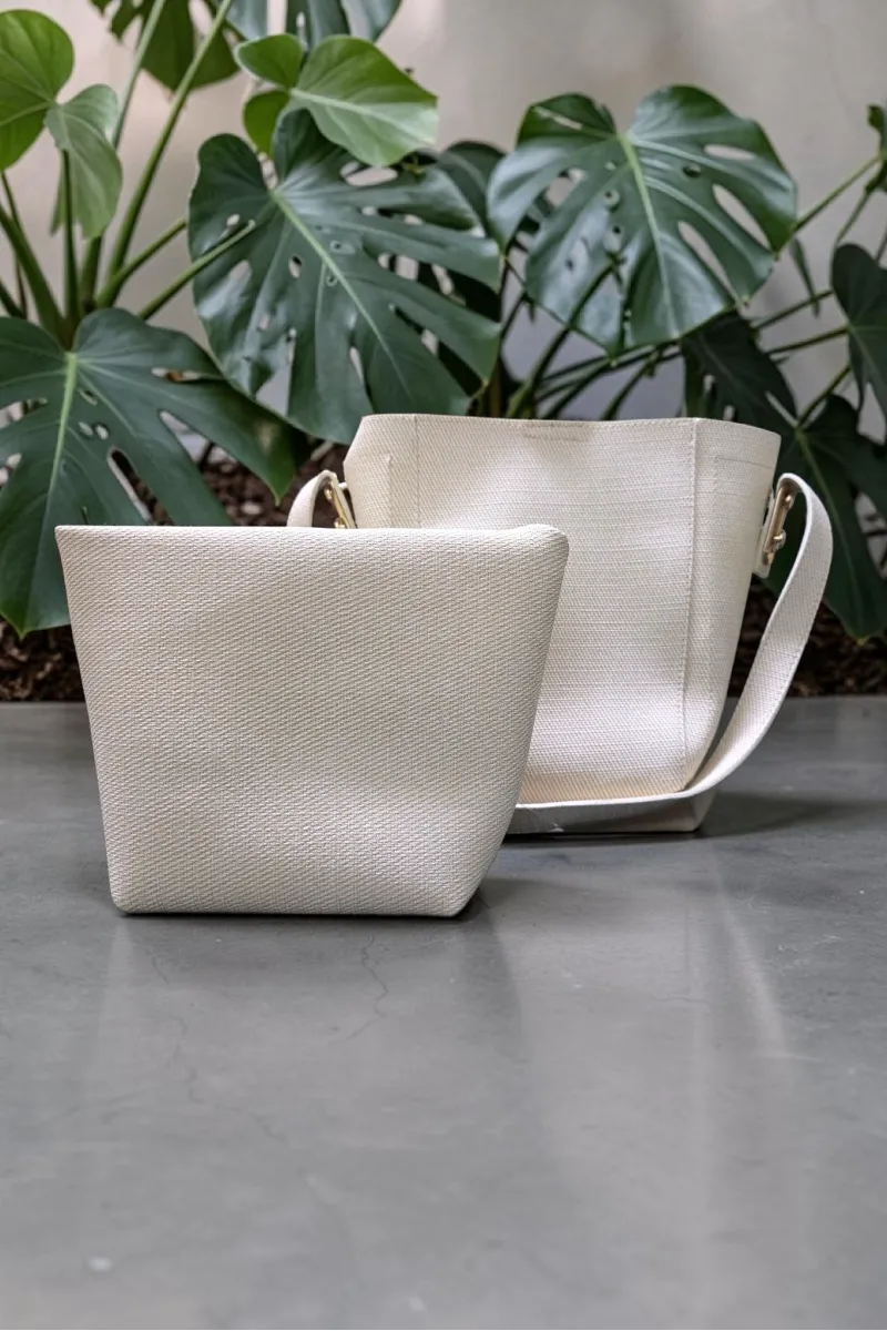 Sac Seau Toile Femme Tunisie | Ensemble Cabas & Pochette Chic