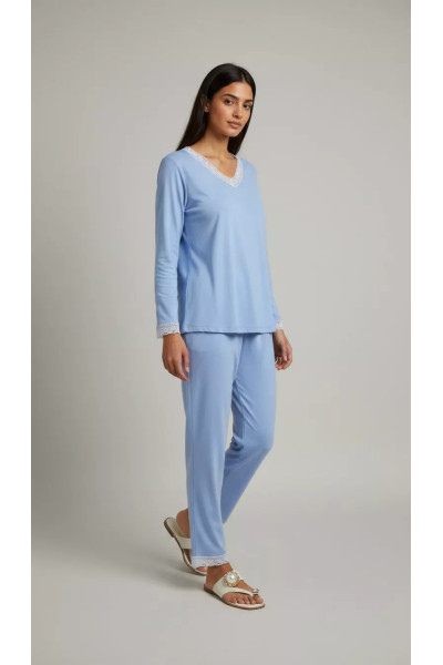 Pyjama Long Femme Tunisie | Ensemble de Nuit Dentelle & Confort
