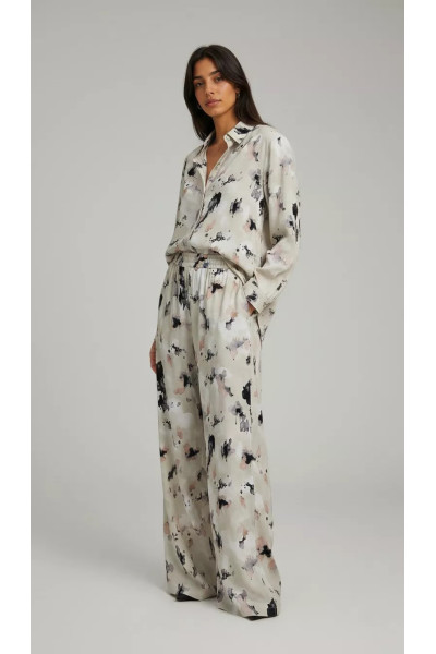 Ensemble Imprimé Femme Tunisie | Combo Fluide Chemise & Pantalon