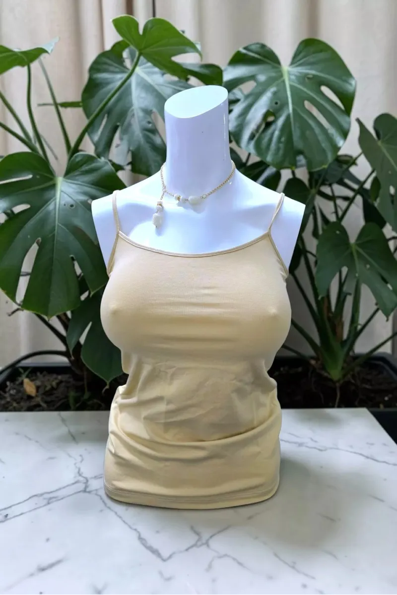 Débardeur Fines Bretelles Femme Tunisie | Caraco Basique Chic