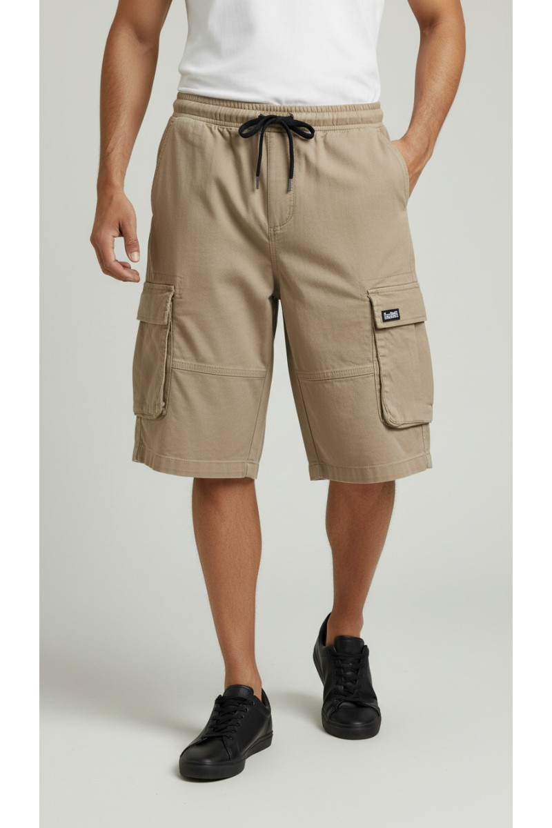 Short Macco Homme avec Poches Cargo & Cordon | Mode Tunisie