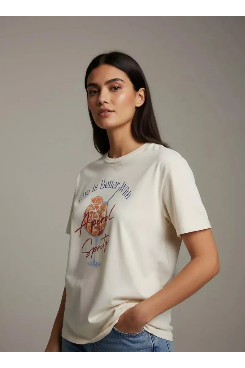 T-shirt Femme "Life Is Better With Aperol Spritz" | Mode Tunisie