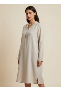 Blousa Moderne Femme à Col Chemise & Broderie | Mode Tunisie