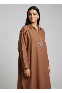 Blousa Moderne Femme à Col Chemise & Broderie | Mode Tunisie