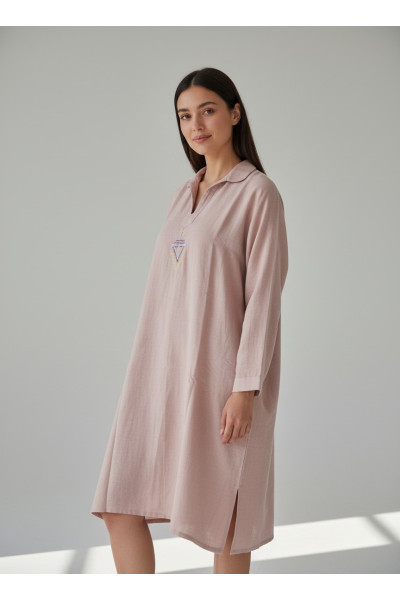 Blousa Moderne Femme à Col Chemise & Broderie | Mode Tunisie