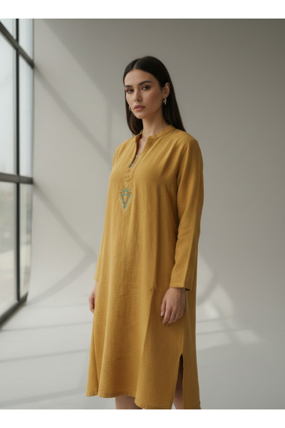 Blousa Moderne Femme à Col Chemise & Broderie | Mode Tunisie