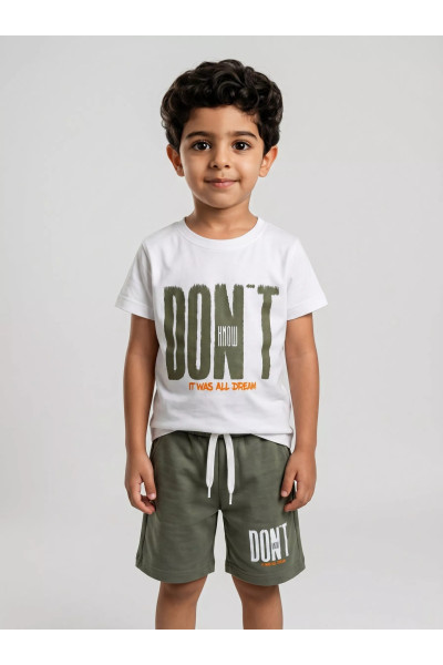 Ensemble T-shirt & Short Garçon Tunisie | Mode Enfant Casual