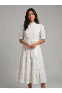 Robe Midi "Fantastic" en Broderie et Dentelle | Mode Tunisie