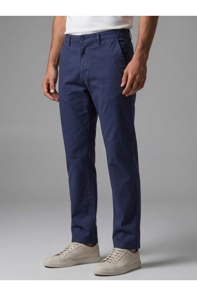 Pantalon Chino Coupe Slim en Toile pour Homme | Mode Tunisie