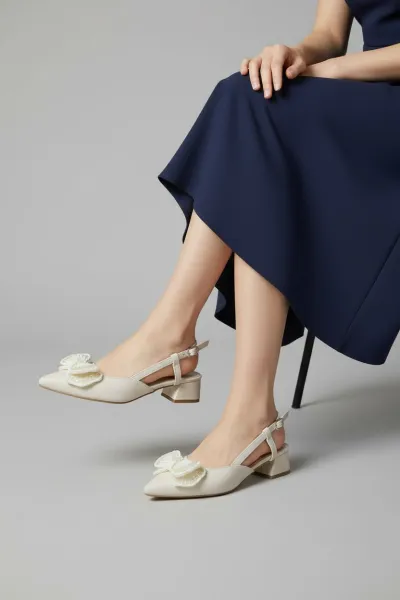 Talon Femme avec Papillon à l’Avant | Chaussure Élégante Tunisie