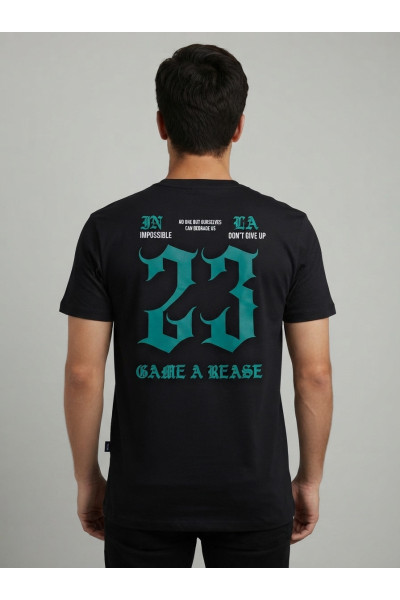 T-shirt Homme Streetwear avec Imprimé Dos "23" | Tunisie