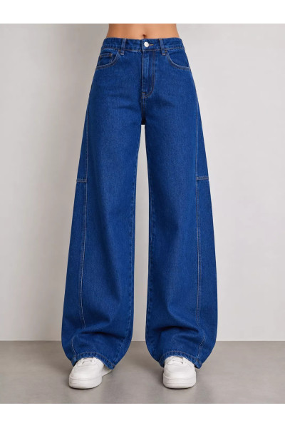 Pantalon Jean Coupe Baggy Ample et Structurée Femme | Tunisie