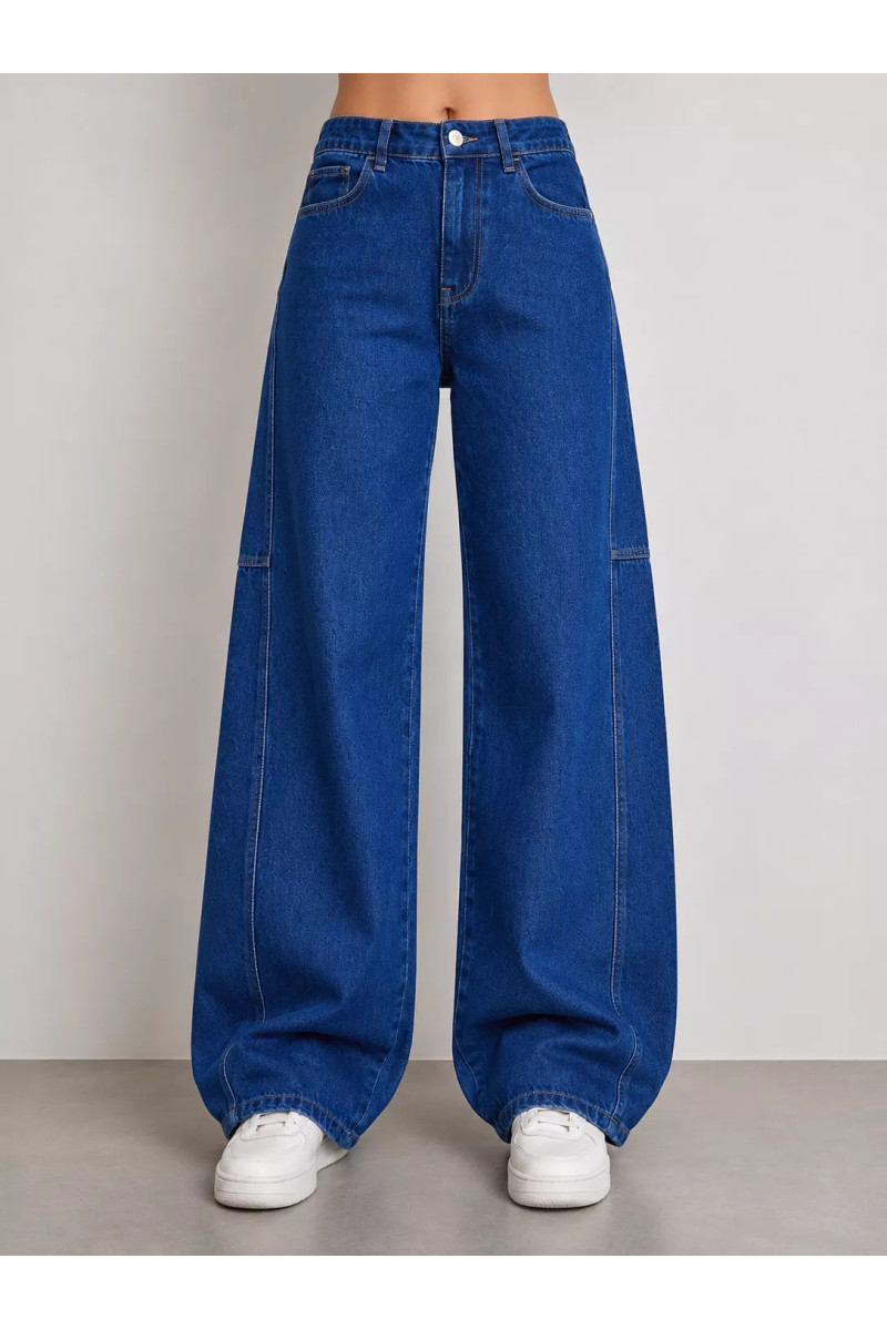 Pantalon Jean Coupe Baggy Ample et Structurée Femme | Tunisie