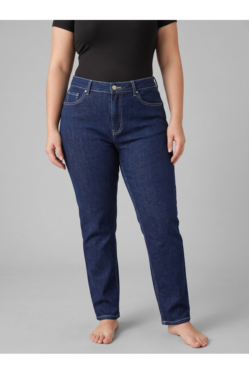 Pantalon Jean Coupe Boyfriend Taille Haute Femme | Tunisie