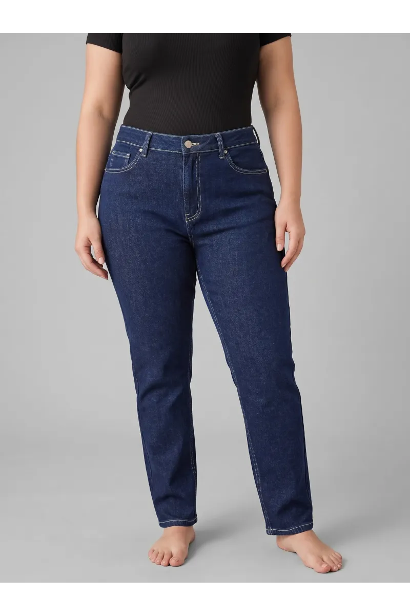 Pantalon Jean Coupe Boyfriend Taille Haute Femme | Tunisie