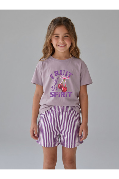Ensemble Été Fillette T-shirt Fruit of the Spirit & Short | Tunisie