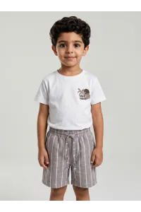 Ensemble Été Garçon T-shirt "Shell Beach" & Short Rayé | Tunisie