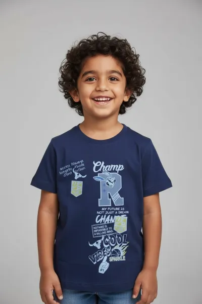 T-shirt Garçon Imprimé Tendance - Style Moderne Enfant | Tunisie