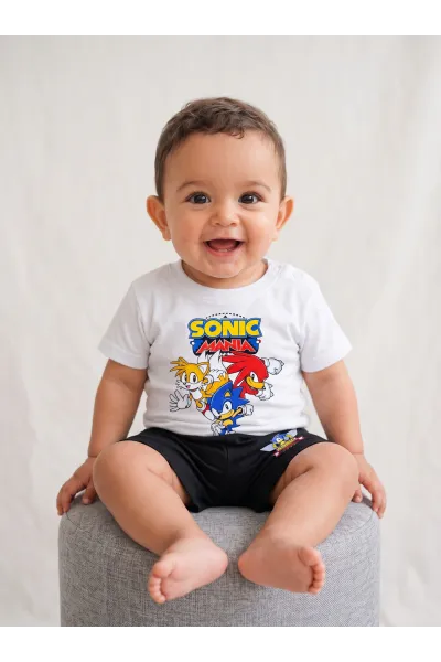 Ensemble Été Bébé Garçon T-shirt "Sonic Mania" & Short | Tunisie