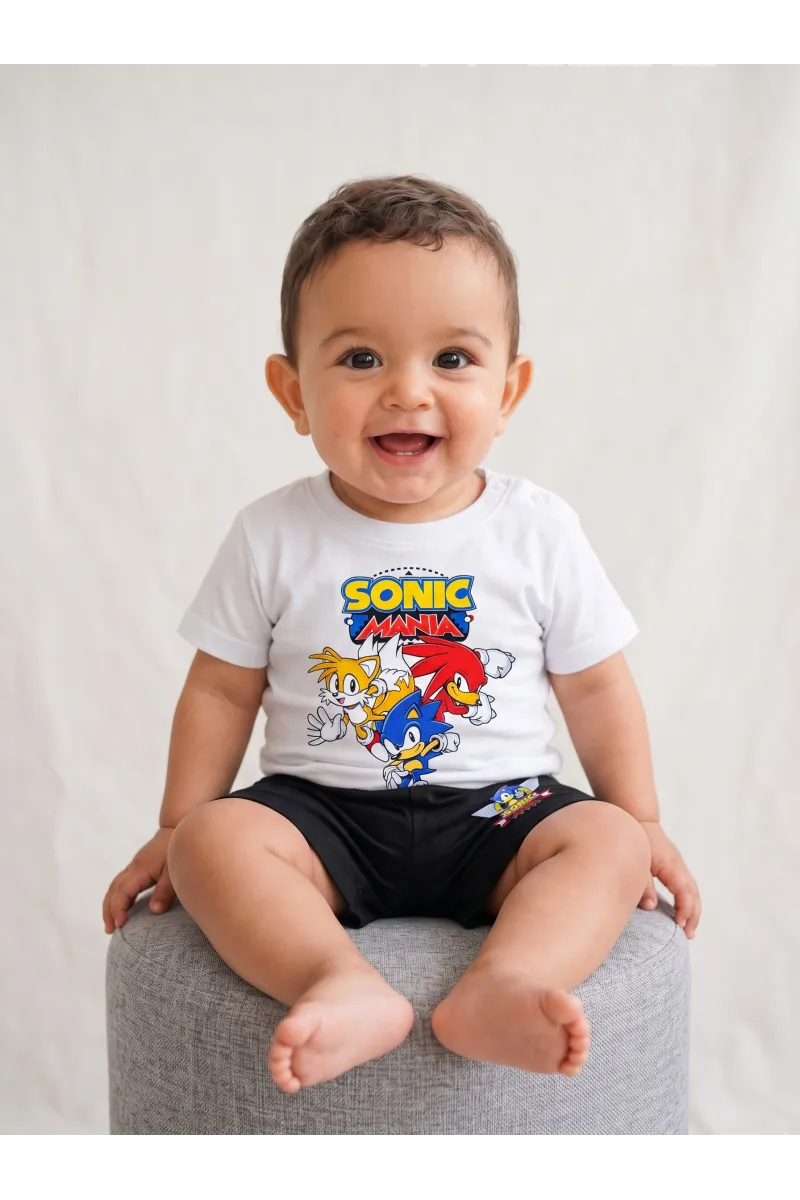 Ensemble Été Bébé Garçon T-shirt "Sonic Mania" & Short | Tunisie