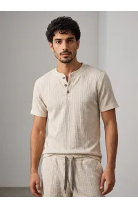 Ensemble Homme T-Shirt Col Boutonné & Short | Mode Homme Tunisie