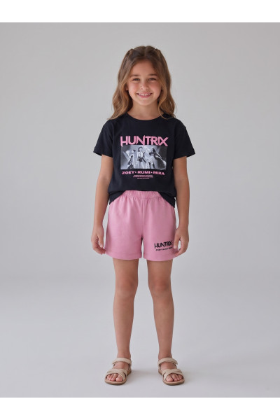 Ensemble Fillette T-shirt Graphique & Short Confort "HUNTRIX" | Tunisie