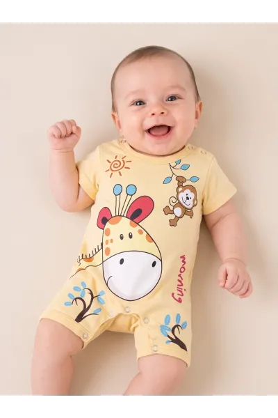Combinaison Courte Bébé Garçon Imprimé | Tunisie