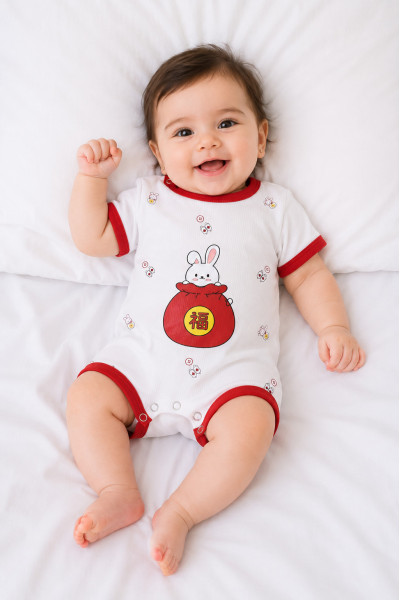 Combinaison Courte Bébé Fillette Imprimé | Tunisie