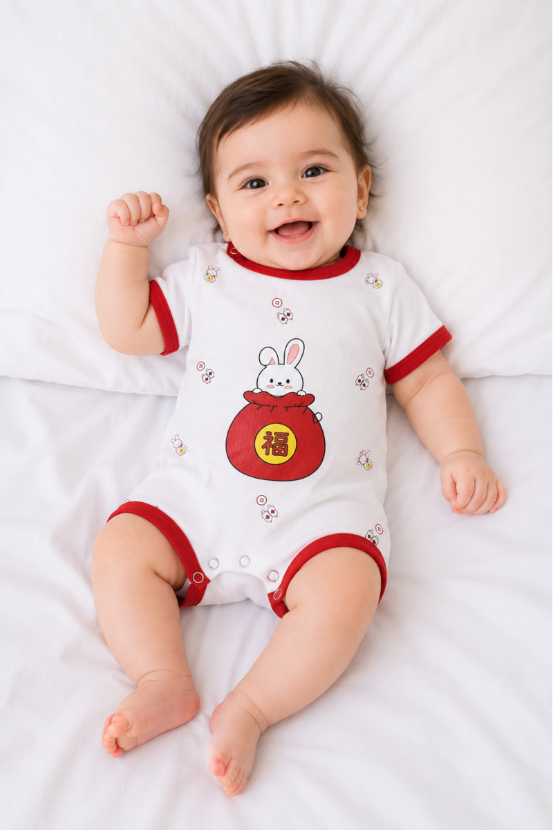 Combinaison Courte Bébé Fillette Imprimé | Tunisie