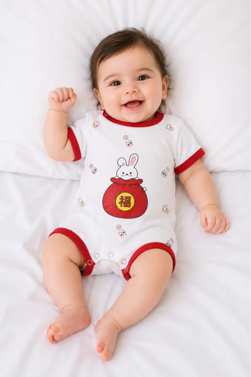 Combinaison Courte Bébé Fillette Imprimé | Tunisie