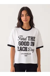 T-shirt Ringer Femme "Find The Good In Each Day" | Tunisie