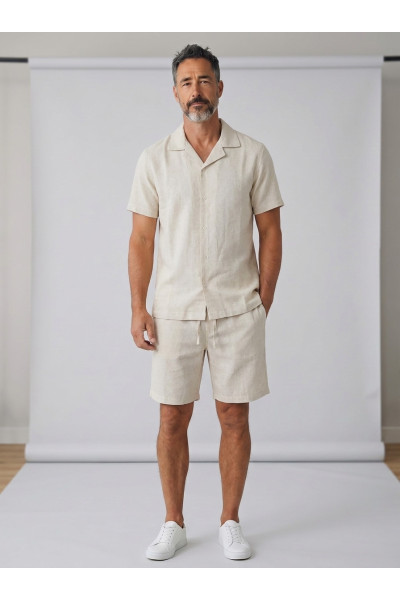 Ensemble Homme Kamraya (Chemisette & Short) | Tunisie