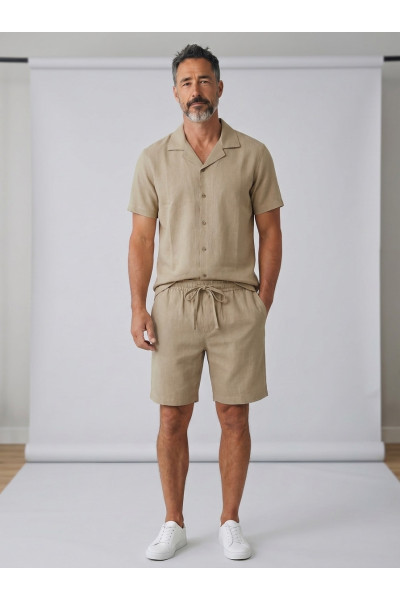 Ensemble Homme Kamraya (Chemisette & Short) | Tunisie