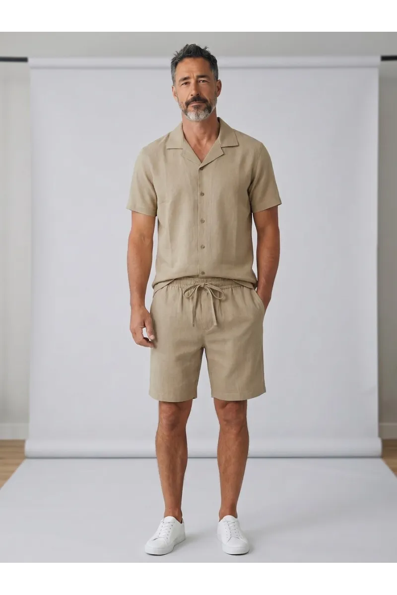 Ensemble Homme Kamraya (Chemisette & Short) | Tunisie