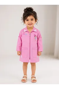 Tablier Garderie Fillette Zippé Vichy & Broderie | Tunisie