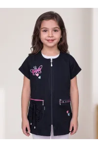 Tablier Scolaire Fillette "Butterfly" Zippé & Multi-Poches | Tunisie