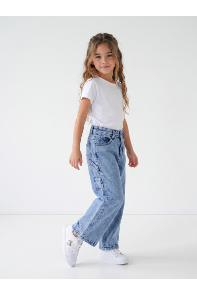Jean Baggy Fillette Coupe Ample & Style Carpenter | Tunisie