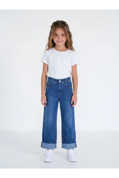 Jean Fillette Coupe Droite & Revers Ajustable | Tunisie